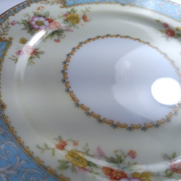 Noritake Blue Dawn Bread & Butter Plates Vintage Porcelain Transferware 6 3/8 in - Picture 4 of 11